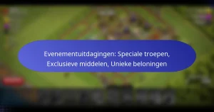 Read more about the article Evenementuitdagingen: Speciale troepen, Exclusieve middelen, Unieke beloningen
