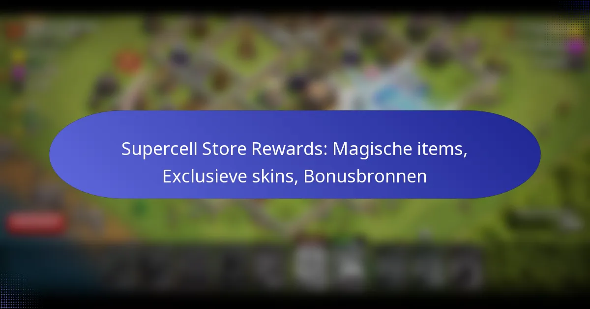 Read more about the article Supercell Store Rewards: Magische items, Exclusieve skins, Bonusbronnen