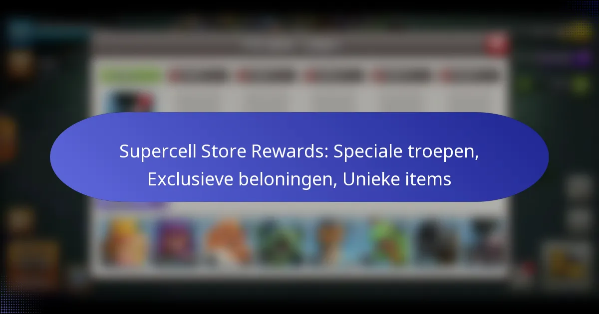 Read more about the article Supercell Store Rewards: Speciale troepen, Exclusieve beloningen, Unieke items